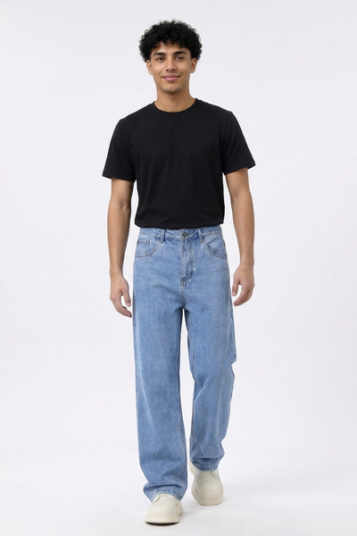 Men's Wash Straight Leg Jeans