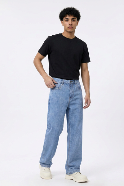 Men's Wash Straight Leg Jeans