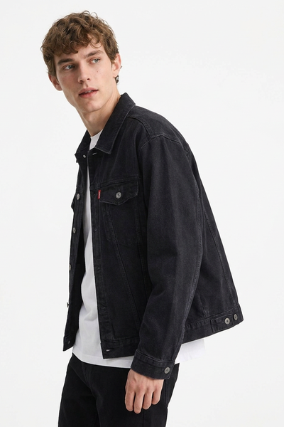 Men's Classic Black Denim Jacket