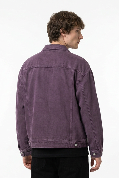 Men's Vintage Wash Heavyweight Relaxed Fit Denim Jacket