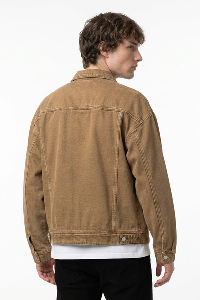 Men's Vintage Wash Heavyweight Relaxed Fit Denim Jacket