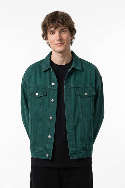 Men's Vintage Wash Heavyweight Relaxed Fit Denim Jacket