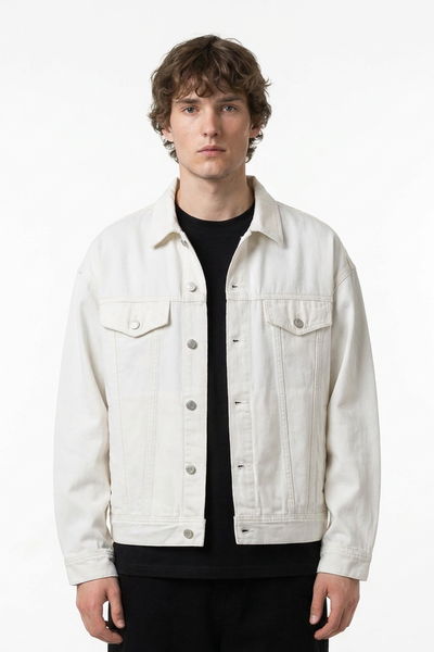 Men's Vintage Wash Heavyweight Relaxed Fit Denim Jacket