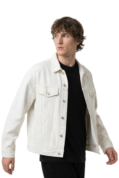 Men's Vintage Wash Heavyweight Relaxed Fit Denim Jacket