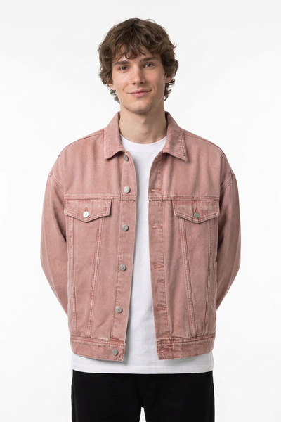 Men's Vintage Wash Heavyweight Relaxed Fit Denim Jacket