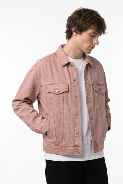 Men's Vintage Wash Heavyweight Relaxed Fit Denim Jacket