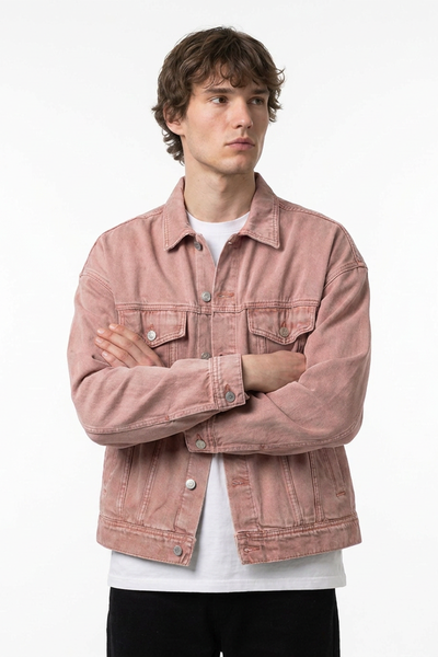 Men's Vintage Wash Heavyweight Relaxed Fit Denim Jacket
